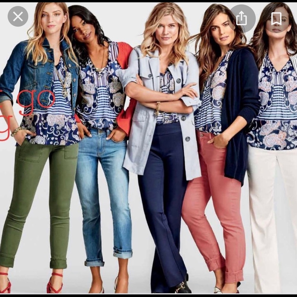 CAbi peplum blouse